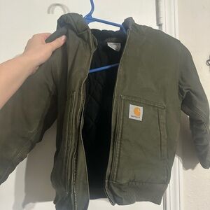 Carhartt Olive Green Hooded Jacket